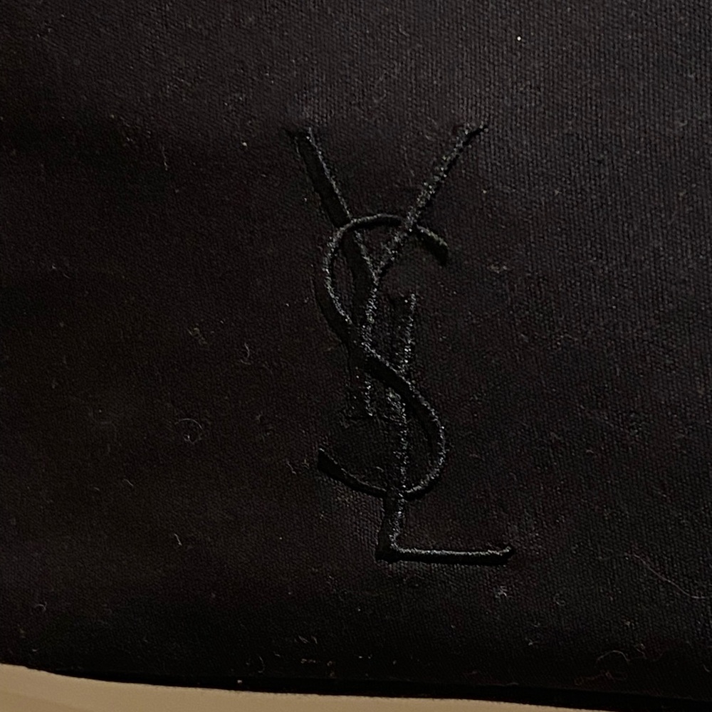 Yves Saint Laurent Black Crossbody Bag with Gold Chain